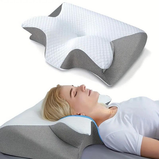Butterfly Shape Pillow with Armrests - Ideal for Side and Back Sleepers