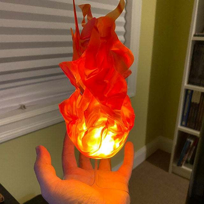Halloween Floating Fireball Prop - LED Glowing Fireball Ornament