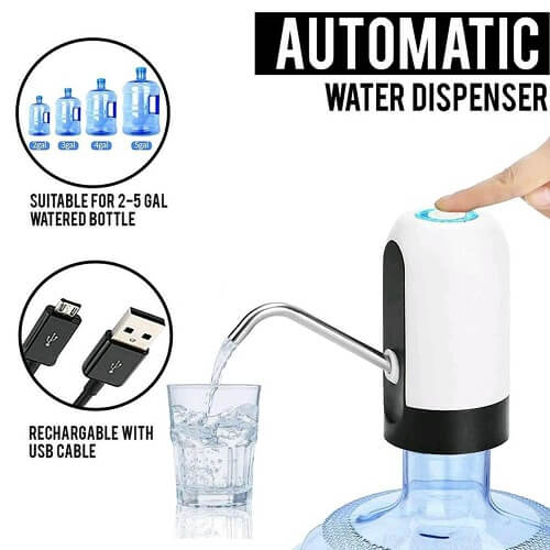 Electric Water Dispenser Pump – USB Rechargeable & Easy to Use