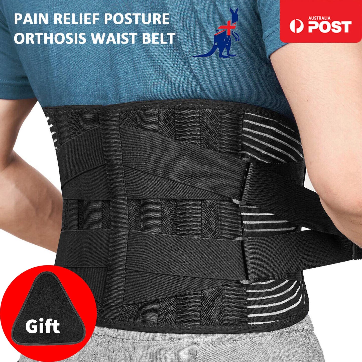 Adjustable Lumbar Support Brace – Relief for Lower Back Pain