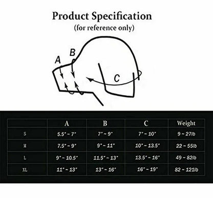 Breathable Dog Biting Muzzle Mouth Guard