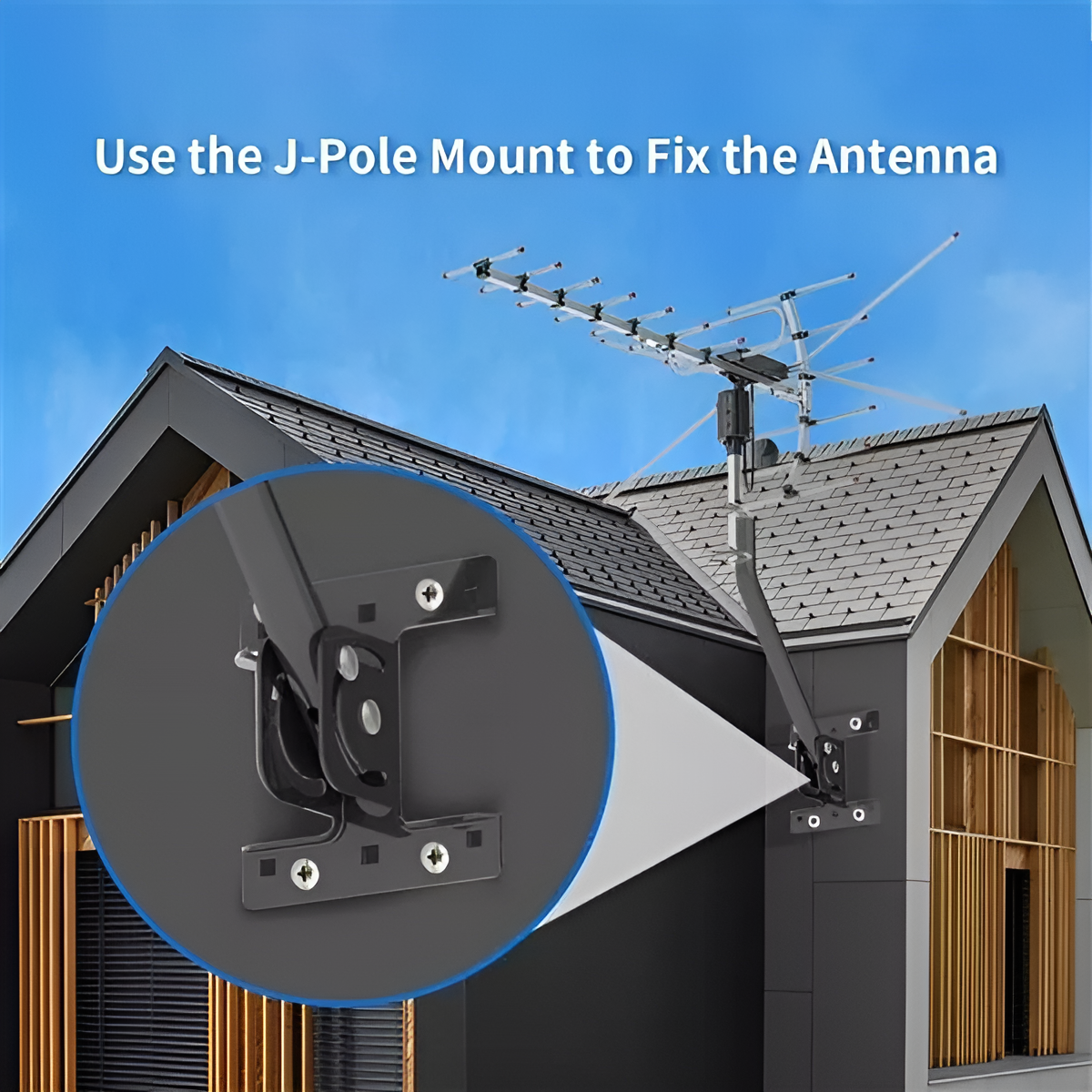 Extra Range 2025 Digital Outdoor HD TV Antenna with Full 360 Directional Motor Free HD Channels